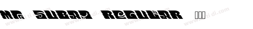 MF SuBai Regular字体转换